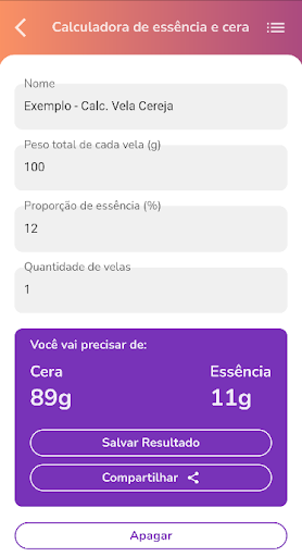 Calculadora de Vela: VelllasBR Screen 3