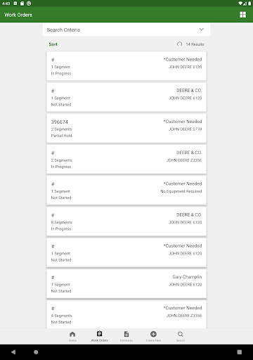 Screenshot of John Deere Expert App
