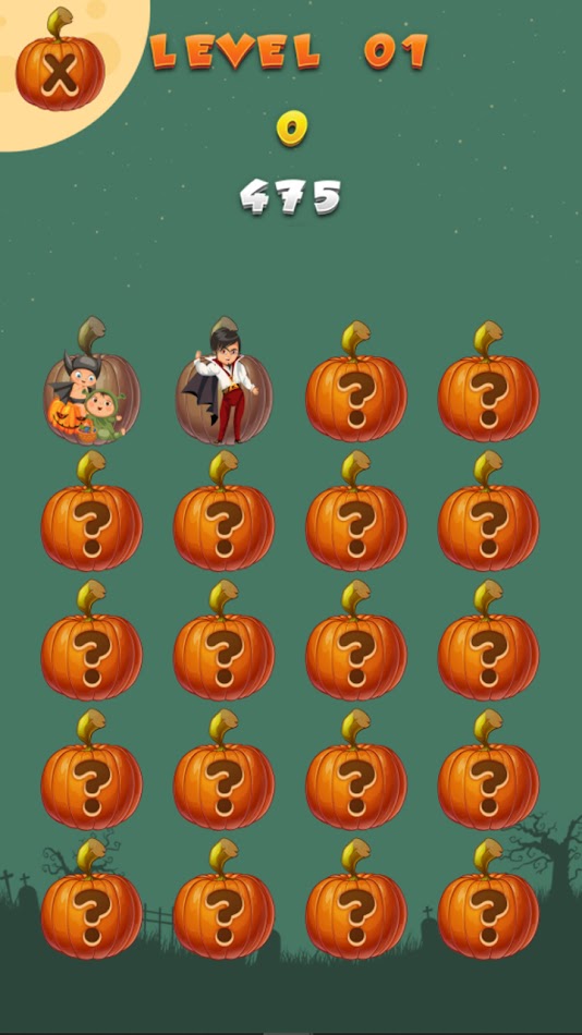 #4. Halloween Memory Matching (Android) 由: CGFX Studio