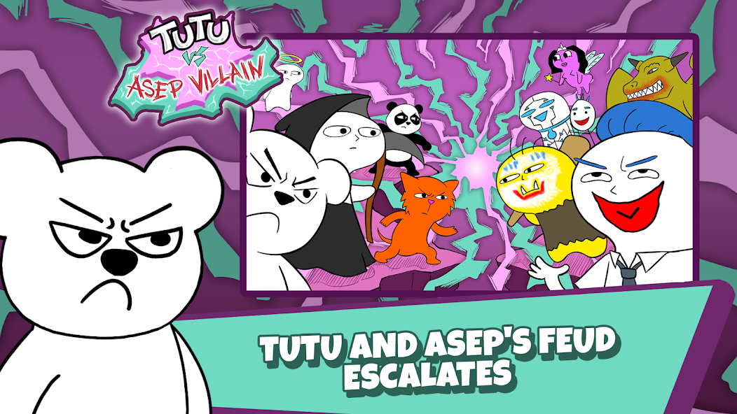 Tutu VS Asep Villain 1.1.7 APK + Мод (Unlimited money) за Android