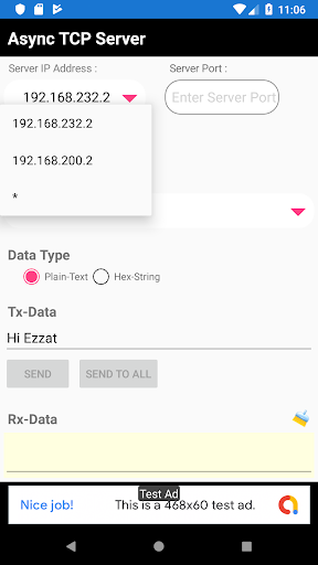 TCP Async Server Screen 2