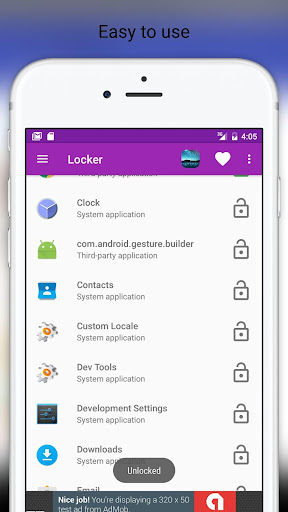 تطبيق نمط بصمات الأصابع قفل التطبيق برو4