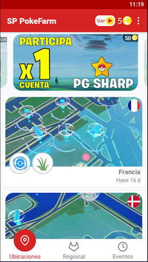 Android application SP PokeFarm screenshort
