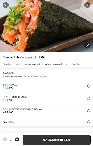 Wasabi Sushi Food Delivery Screen 2