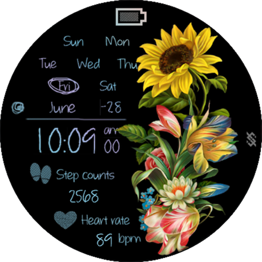 BFF7 - Neon Art Sunflower logo