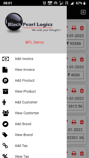 Invoice BPL Screen 2