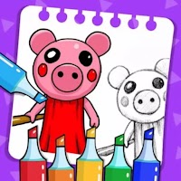 Pig Horror Coloring App