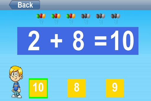 Kids Addition and Subtraction Screen 2