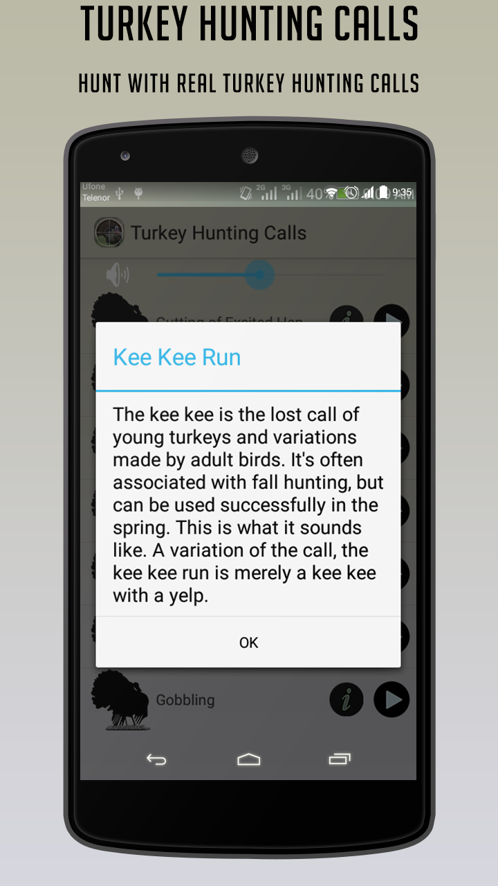 Android application Hunting Calls Ultimate - Turkey Calls Collection screenshort