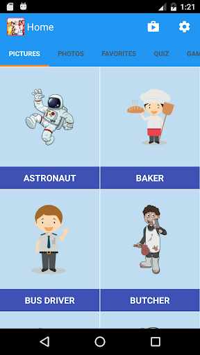 Android application Occupations - Professions screenshort