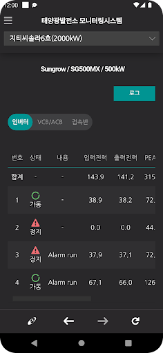 미래E&I 원격감시제어 Screen 2