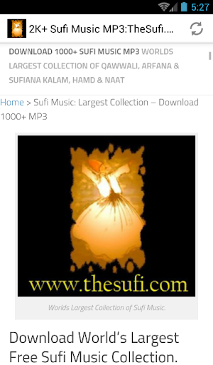 Android application 5000 Sufi Music MP3: TheSufi.c screenshort