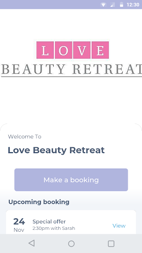 Android application Love Beauty Retreat screenshort