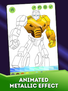 Animated Robots Coloring Book for Boys‏ 4.0 APK + Mod (Unlimited money) إلى عن على ذكري المظهر