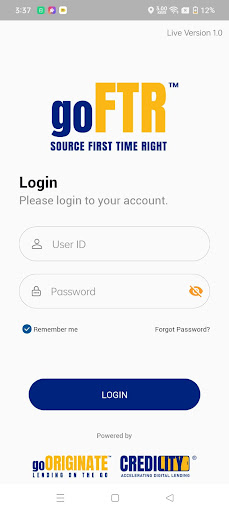 Android application goFTR screenshort