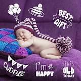 Baby Stickers Free & Photo Editor icon