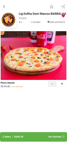 Android application Dom Marcos Delivery screenshort