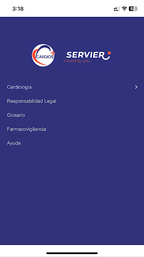 Android application Cardios screenshort