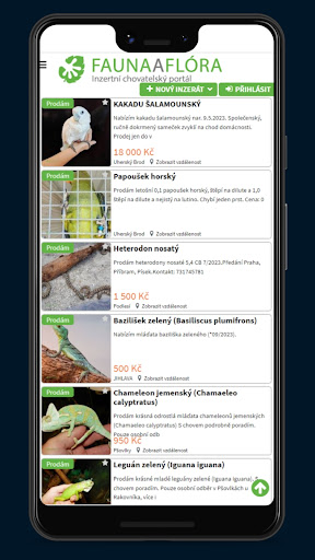 Android application FAUNA A FLÓRA - FAUNA A FLORA screenshort
