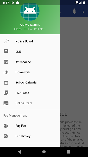 Android application MGM School Bhopal screenshort
