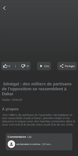 Radio Tchrato streaming app Screen 3