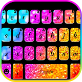 Rainbow Gradient Glitter Keyboard Theme icon