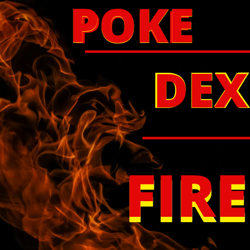 Poke dex fire logo