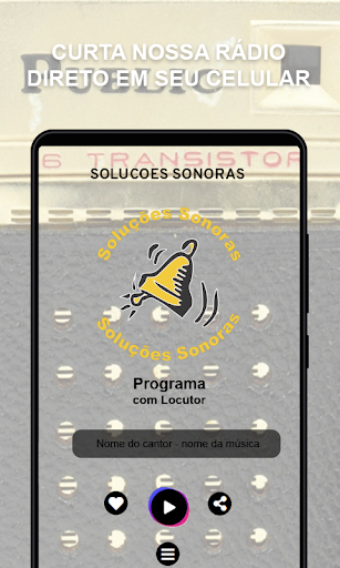 Android application Soluções Sonoras screenshort