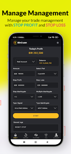 BinCuan - Trading Bot Screen 3