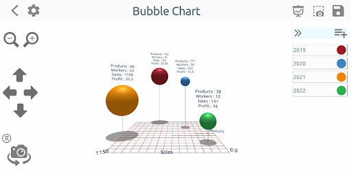 Android application clkGraphs 3D - Chart Maker screenshort
