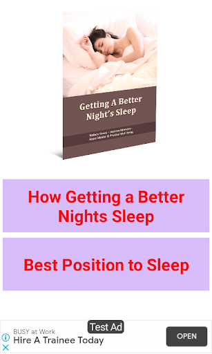 Android application How Getting a Better Nights Sl screenshort