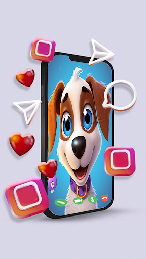 Cute Dog Video Call Screen 2