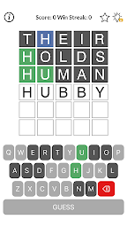Word guess: 5-letter word game