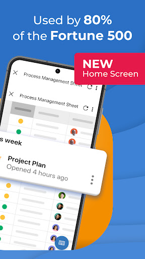 Screenshot of Smartsheet: Projects & Teams