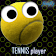Tennis player licence icon