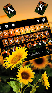 Sunflower Fields Keyboard Background 6.0.1129_8 APK screenshots 2
