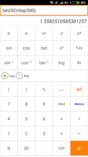 Scientific calculator Screenshot 2 - AppWisp.com