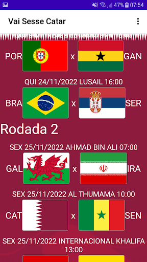 Android application Vai Sesse Catar screenshort