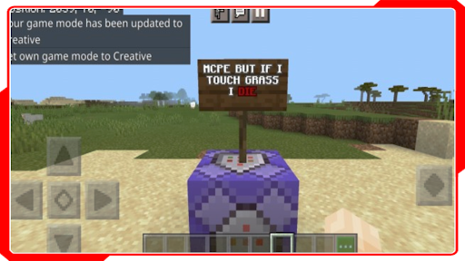 Touch Grass You Die Map MCPE