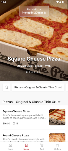 Rizzos Pizza Screen 2