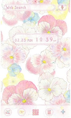 可愛い花の壁紙 アイコン Cute Pansy 無料きせかえ Androidアプリ Applion