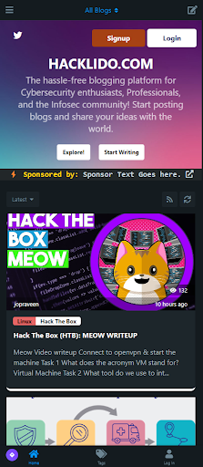 Android application HACKLIDO | Ethical Hacking screenshort