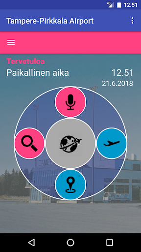 Android application Tampere-Pirkkala Airport screenshort