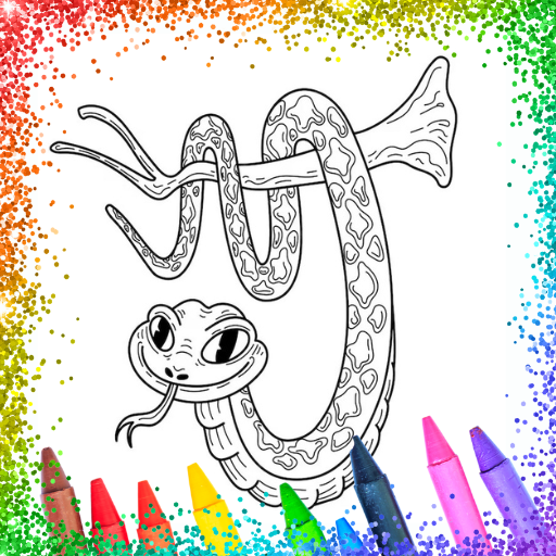 Glitter Snakes Coloring Book Download on Windows