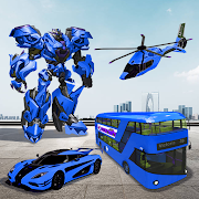  Bus Robot Game, Flying Police 