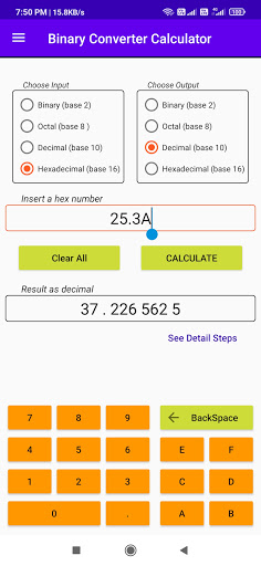 Binary Converter Calculator with Solution Ad Free