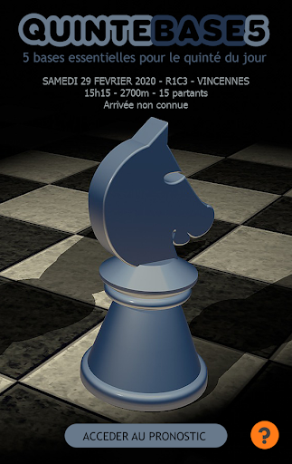 Android application Quinté Base 5 - Pronostic Quin screenshort