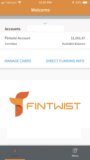 Android application Fintwist screenshort