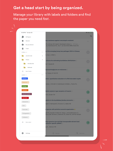 Screenshot of Paperpile