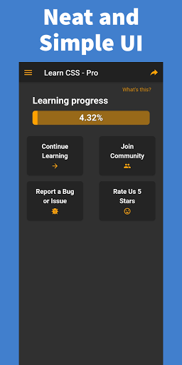 Android application Learn CSS - Pro screenshort